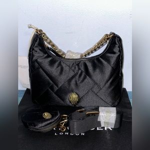 NWT Kurt Geiger London Black Quilted Crossbody Bag